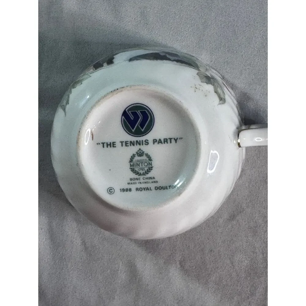 Minton Wimbledon The Tennis Party 1988 Bone China Tea Cup Royal Doulton England